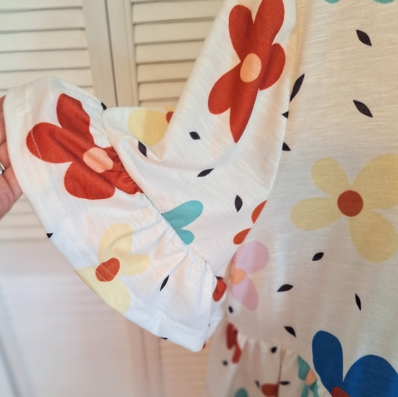 Daisy boho flounce babydoll top blouse sz 3XL NWOT *D5 - Picture 4 of 8